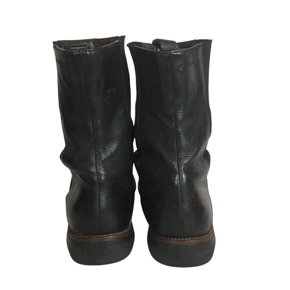 Stonefly Mens Black Leather Ankle Boots Size 8.5/42 Pull On - Picture 3 of 11